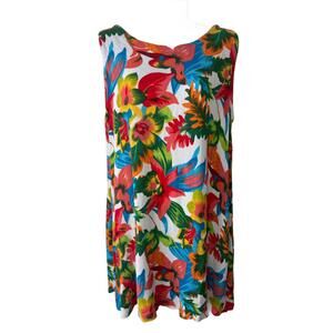 Hibiscus Collection Hawaii Womens Sz OS Floral Mini Sheath Dress (1936)